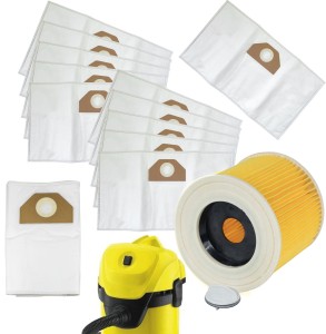 10x worki + filtr do odkurzacza Karcher WD3 / WD3.200 / MV3