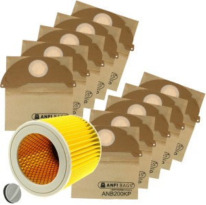FILTR 10x WORKI DO KARCHER A 2004 2054 WD 2.200